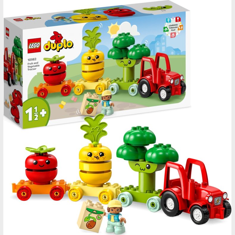 Lego Duplo - Traktor Med Frugt Og Grntsager - 10982