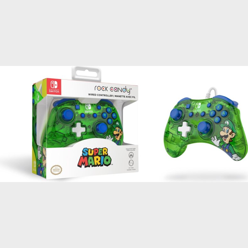 Pdp - Rock Candy Controller Til Nintendo Switch - Luigi