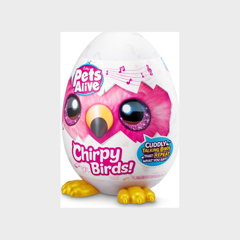 Zuru Pets Alive - Interaktiv Fugl Legetj - Chirpy Birds - Series 1