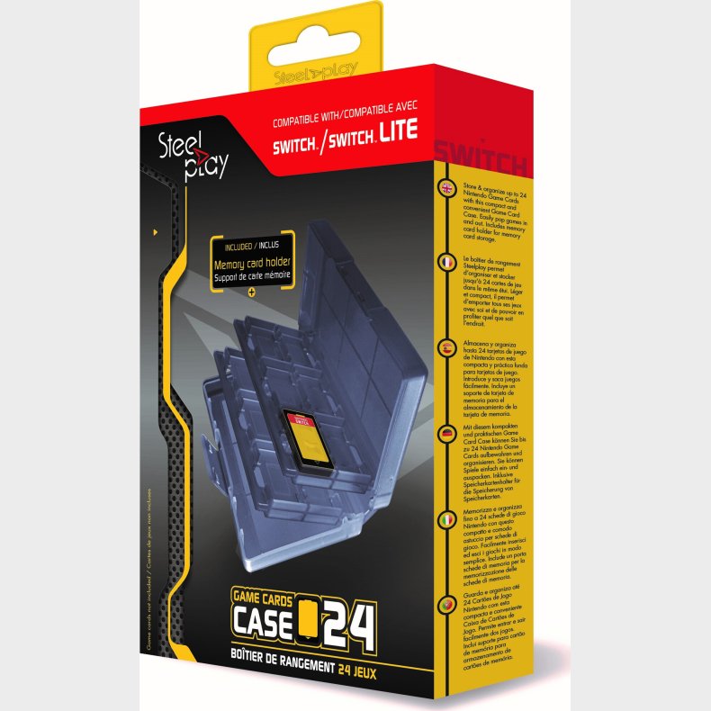 Steelplay - Nintendo Switch Game Card Case - Plads Til 24 Stk