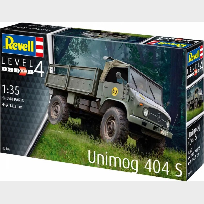 Revell - Unimog 404 S Model Byggest - 1:35 - Level 4 - 03348