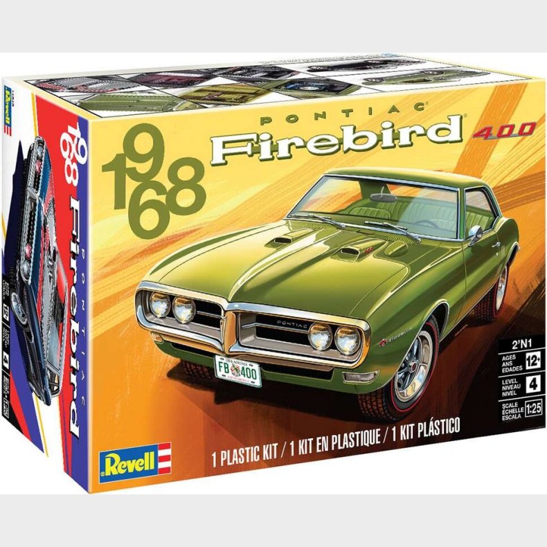 Revell - 1968 Pontiac Firebird 400 Modelbil - 1:25 - 14545