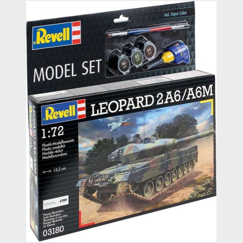 Revell - Leopard 2a6/a6m Kampvogn Byggest - 1:72 - 63180