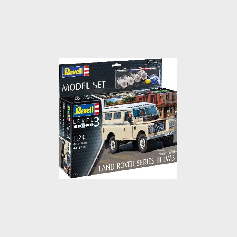 Revell - Land Rover Series Iii Lwb Male Byggest Modelbil - 67056