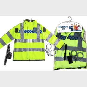 Politi Udkldning Til Brn - Neon - Med Tilbehr - 3+ r