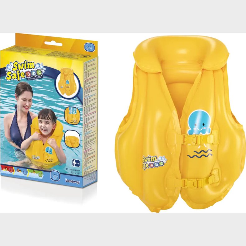 Svmmevest - 3 r - Bestway Swim Safe Abc