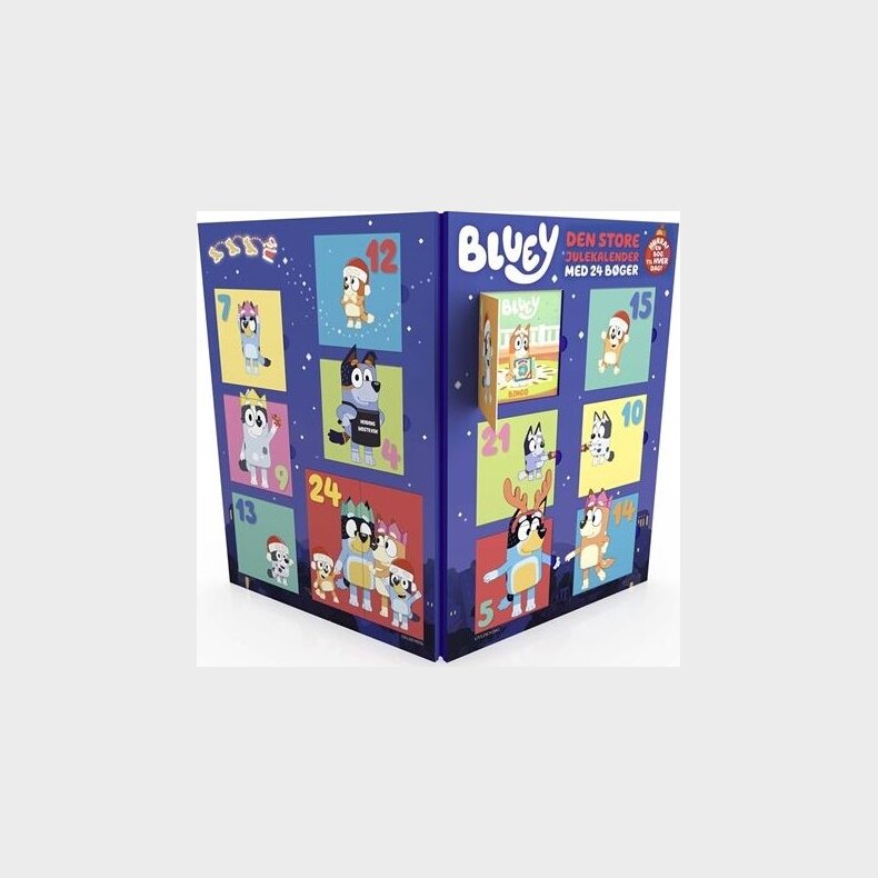 Bluey Julekalender - Adventskalender Med 24 Bger