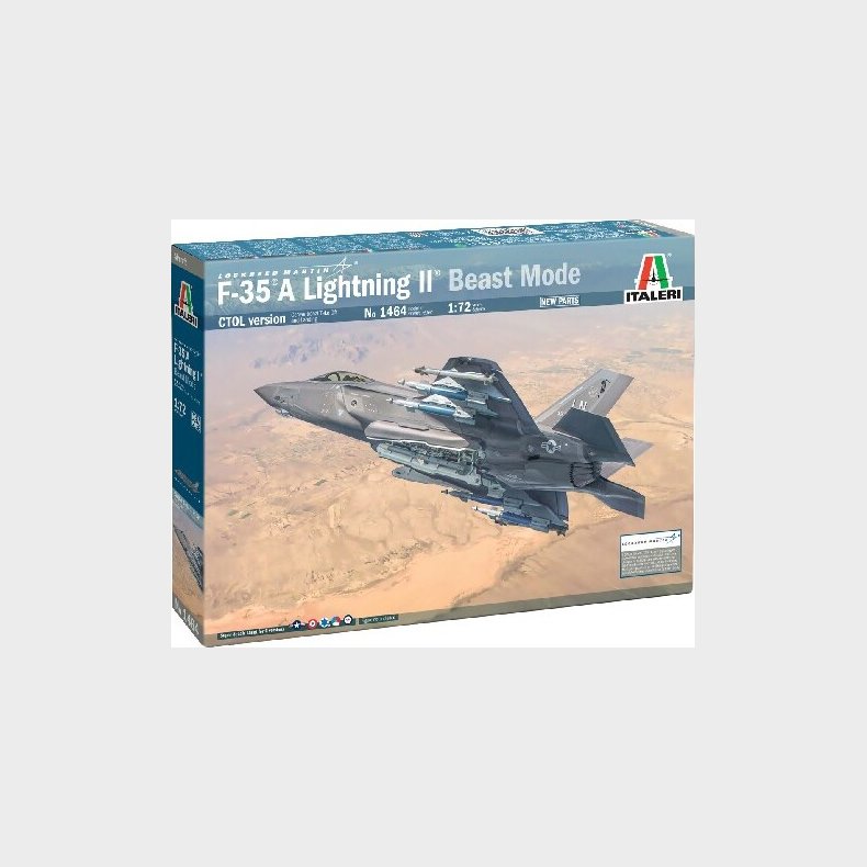 Italeri - F-35 A Lightning Ii Model Fly Byggest - 1:72 - 1464