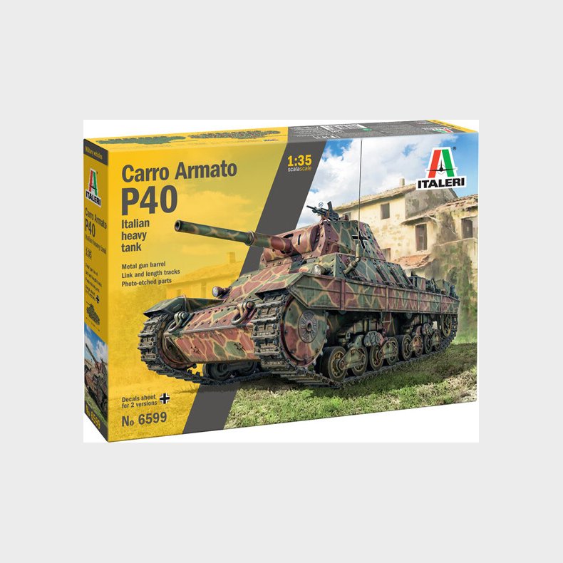 Italeri - Carro Armato P40 Model Tank Byggest - 1:35 - 6599