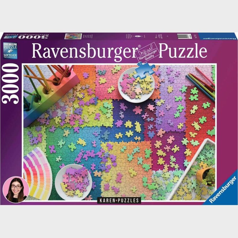 Ravensburger Puslespil - 3000 Brikker - Puslespil On Puslespil