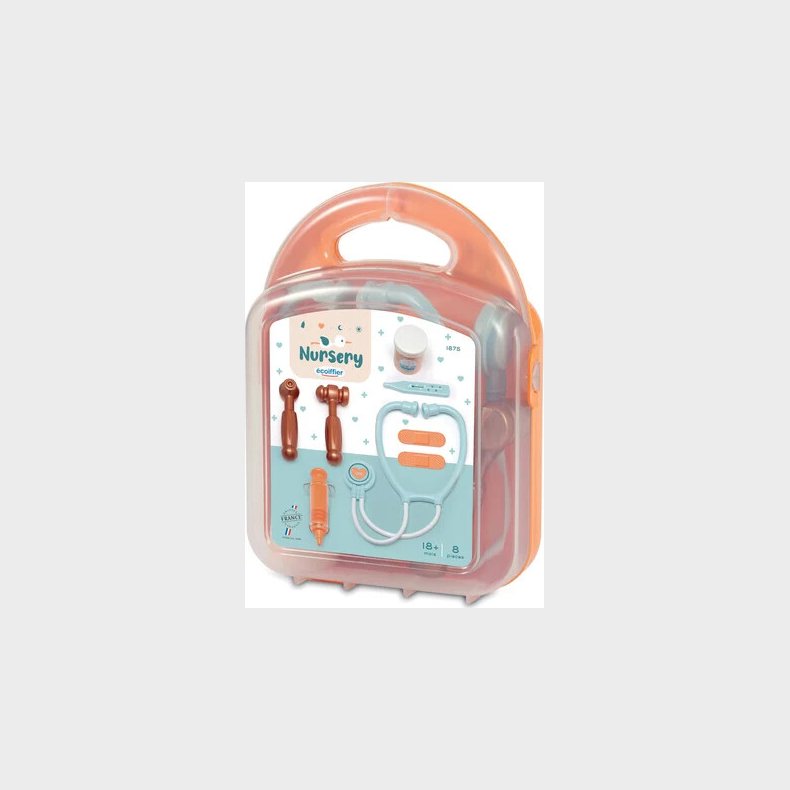 Lgekuffert Til Brn - Ecoiffier Nursery - 8 Dele