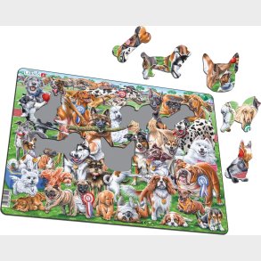 Larsen Puslespil Med Hunde - 32 Brikker