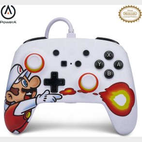 Powera Enhanced Wired Controller For Nintendo Switch - Fireball Mario