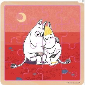 Mumi Puslespil I Tr - Omsorgsfuld - 16 Brikker