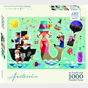 Puslespil Med 1000 Brikker - Havfrue - Antoni - Barbo Toys