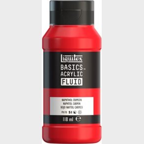 Liquitex - Basics Fluid Akrylmaling - Napthol Crimson 118 Ml
