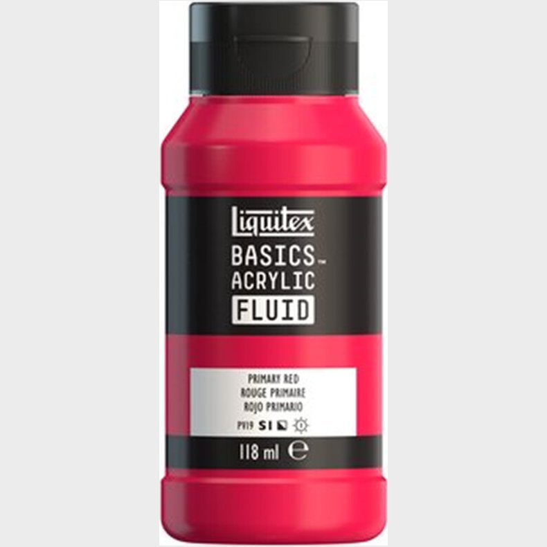 Liquitex - Basics Fluid Akrylmaling - Primary Red 118 Ml