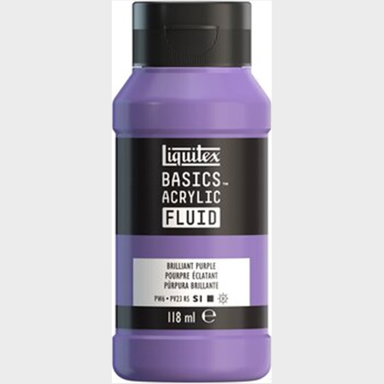 Liquitex - Basics Fluid Akrylmaling - Brilliant Purple 118 Ml