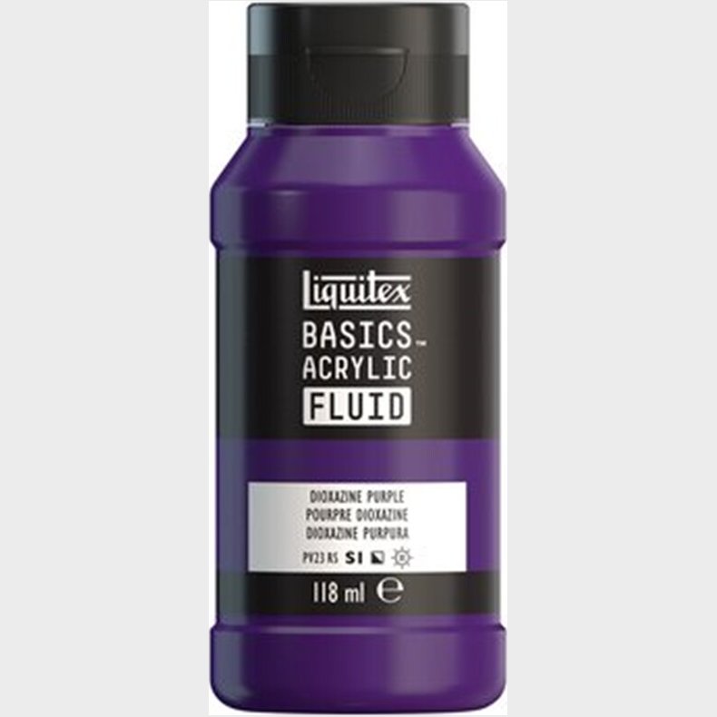 Liquitex - Basics Fluid Akrylmaling - Dioxazine Purple 118 Ml