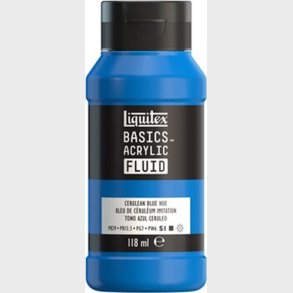 Liquitex - Basics Fluid Akrylmaling - Cerulean Blue Hue 118 Ml