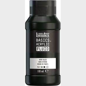 Liquitex - Basics Fluid Akrylmaling - Ivory Black 118 Ml