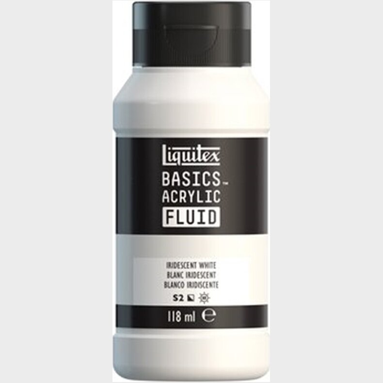 Liquitex - Basics Fluid Akrylmaling - Iridescent White 118 Ml