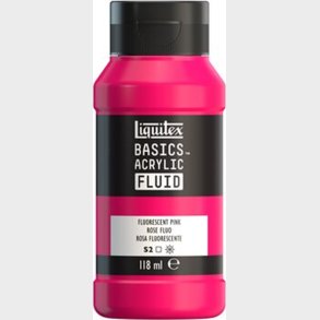 Liquitex - Basics Fluid Akrylmaling - Fluorescent Pink 118 Ml