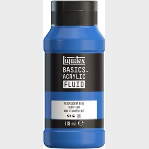 Liquitex - Basics Fluid Akrylmaling - Fluorescent Blue 118 Ml