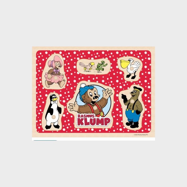 Rasmus Klump - Knoppuslespil I Tr - 6 Brikker