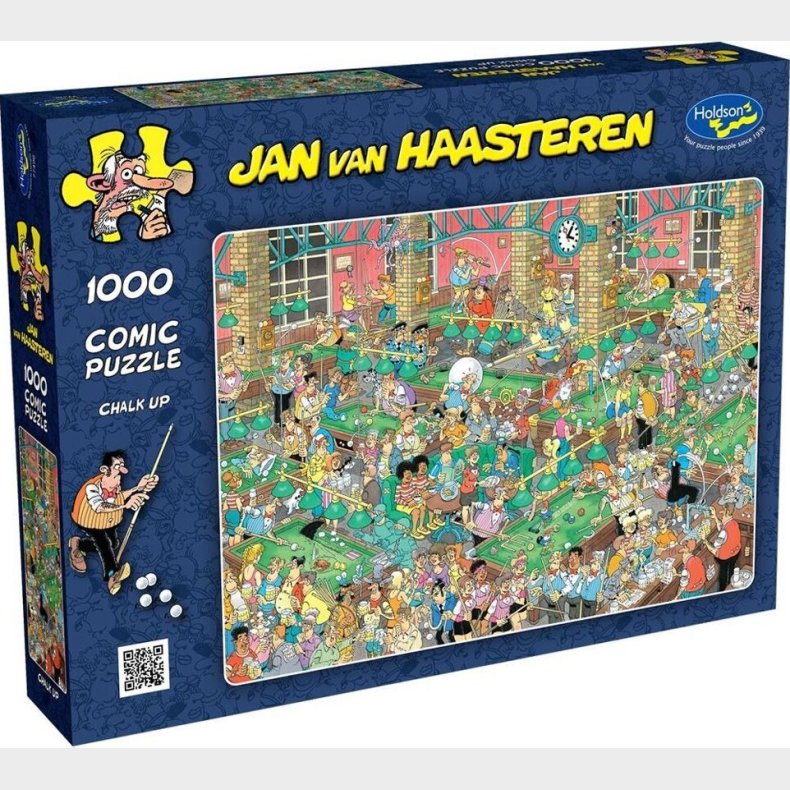 Jan Van Haasteren Puslespil - 1000 Brikker - Billiard