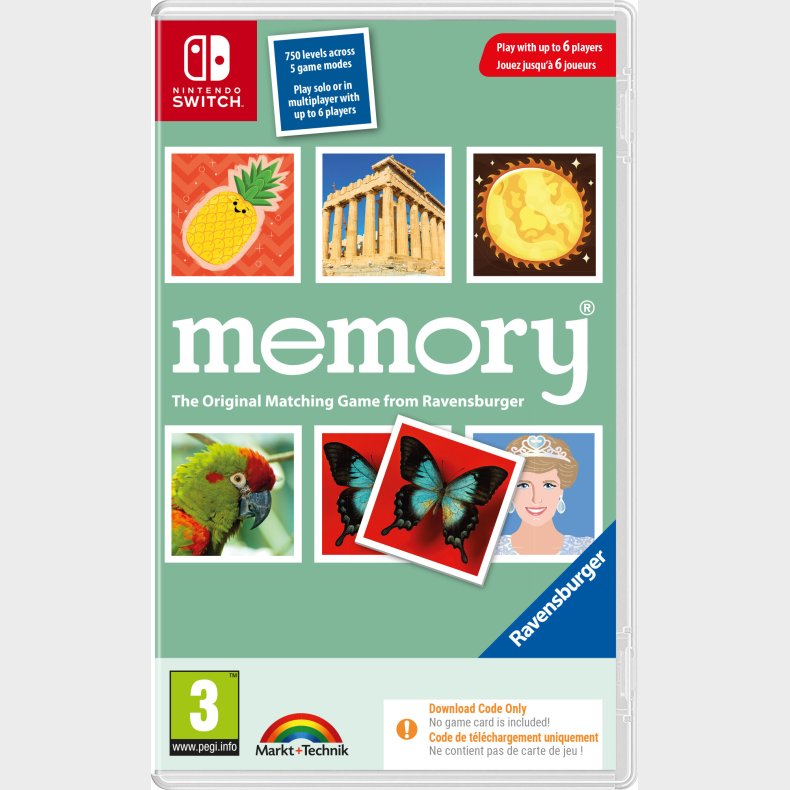 Ravensburger: Memory (code In A Box) - Nintendo Switch