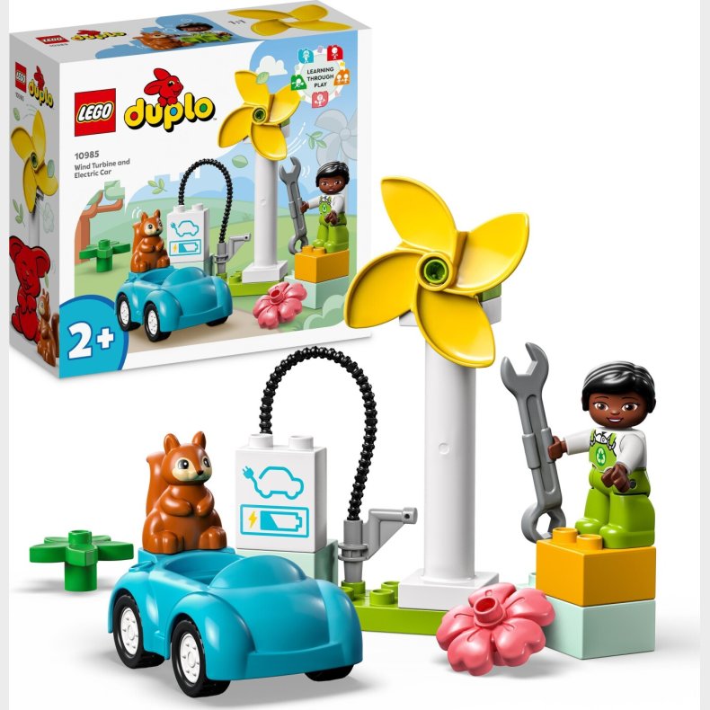 Lego Duplo - Vindmlle Og Elbil Legetj - 10985