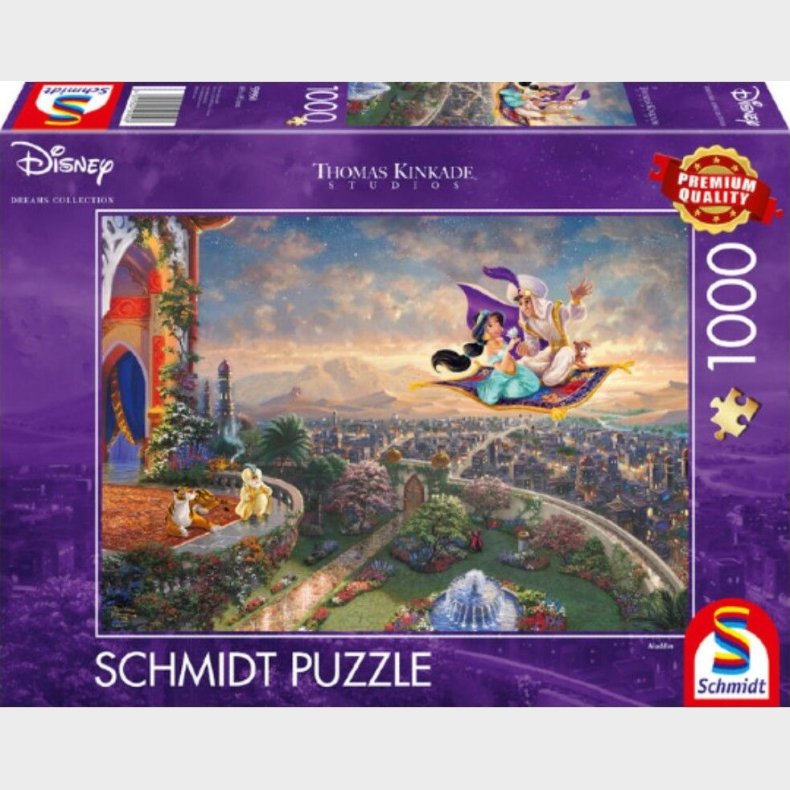 Disney Puslespil - Aladdin - 1000 Brikker - Schmidt