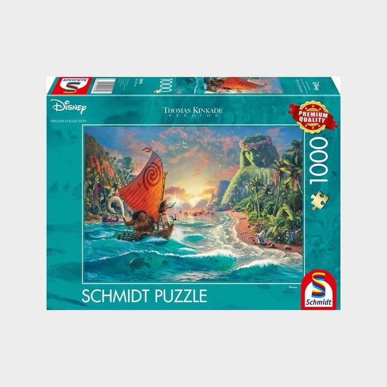 Disney Puslespil - Thomas Kinkade - Vaiana - 1000 Brikker - Schmidt