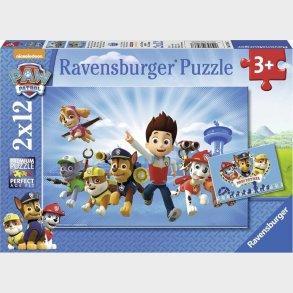 Paw Patrol Puslespil - 3 r - Ravensburger - 2x12 Brikker