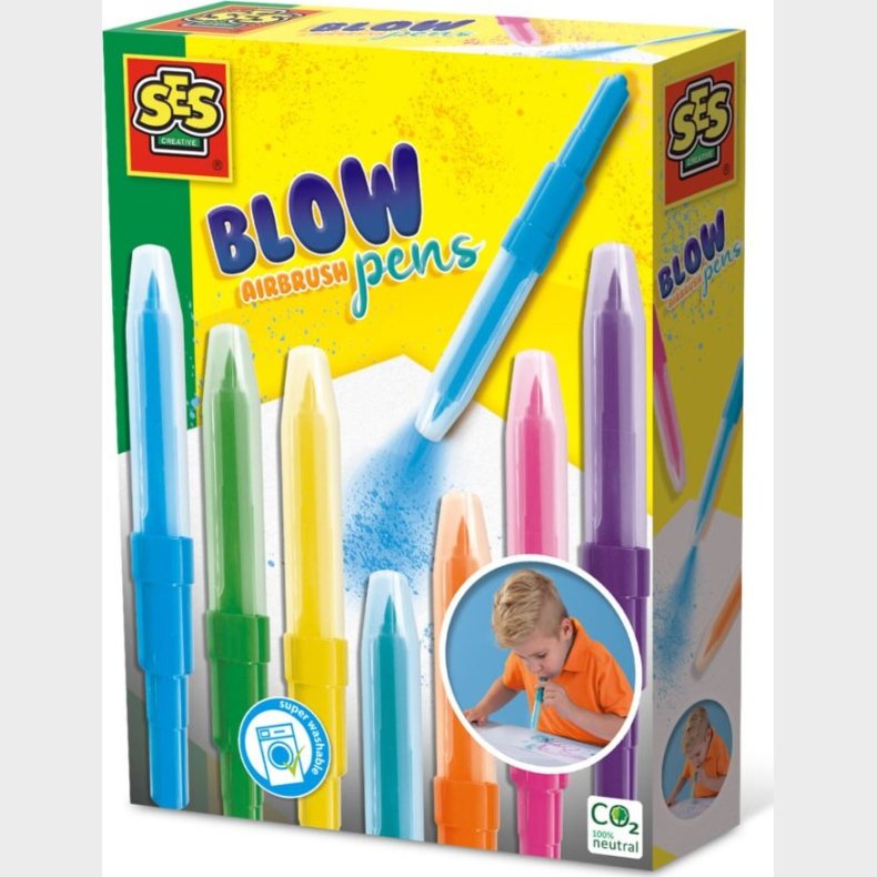 Pustetusser St - Airbrush Pens - Ses Creative - 7 Farver