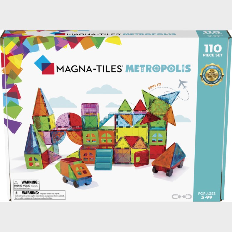 Magna-tiles - Metropolis Magnetst - 110 Dele