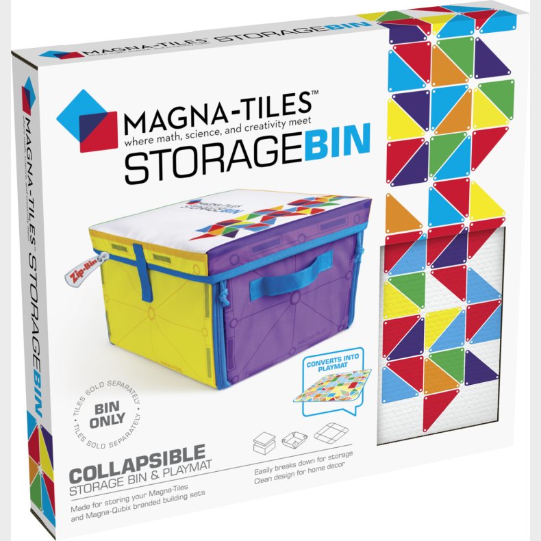 Magna-tiles - 2-i-1 Legemtte Og Opbevaringskasse