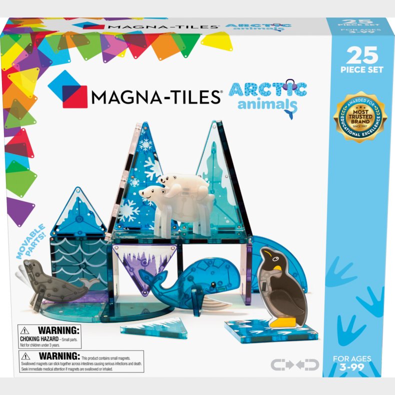 Magna-tiles - Arktiske Dyr Magnetst - 25 Dele