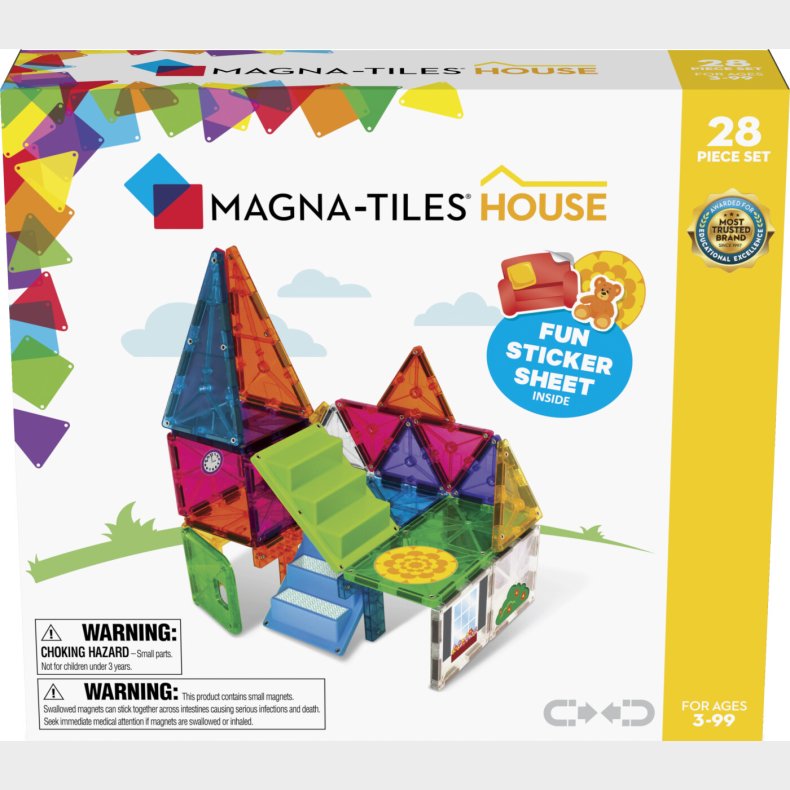 Magna-tiles - Hus Magnetst - 28 Dele