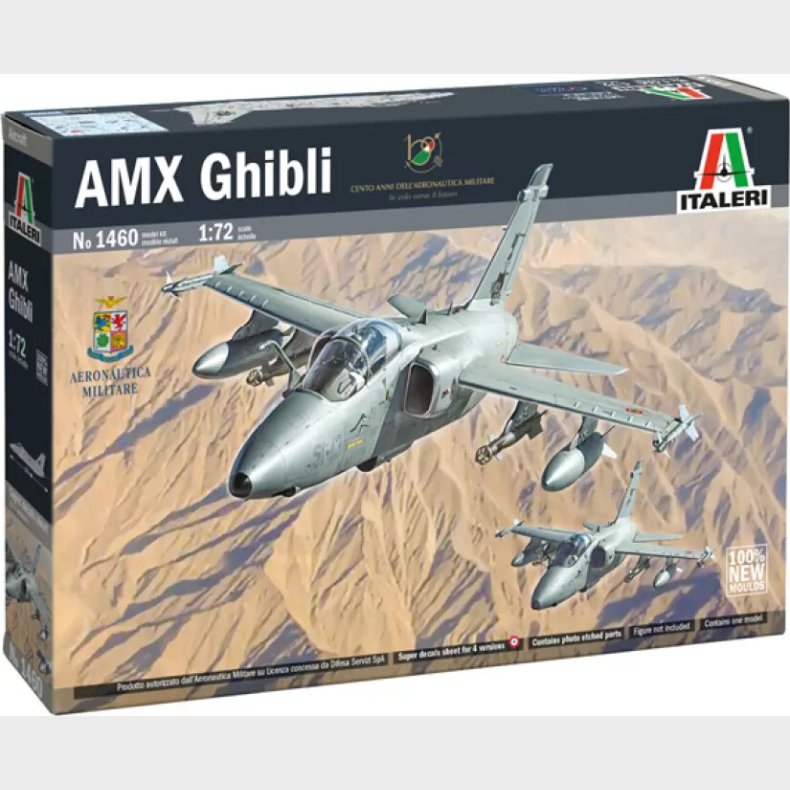 Italeri - Amx Ghibli Modelfly Byggest - 1:72 - 1460s