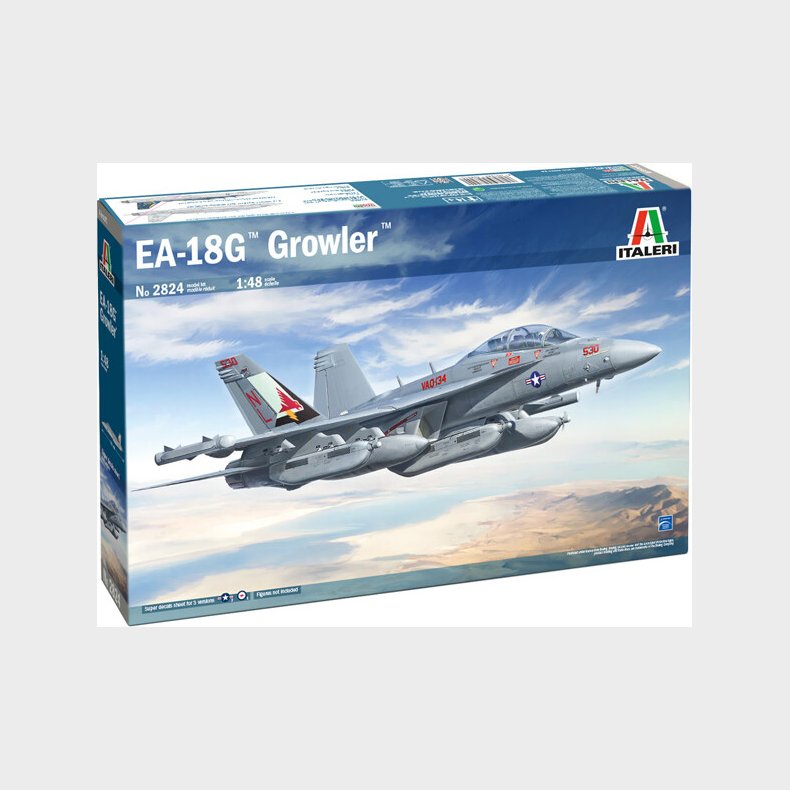 Italeri - Ea-18g Growler Modelfly Byggest - 1:48 - 2824s