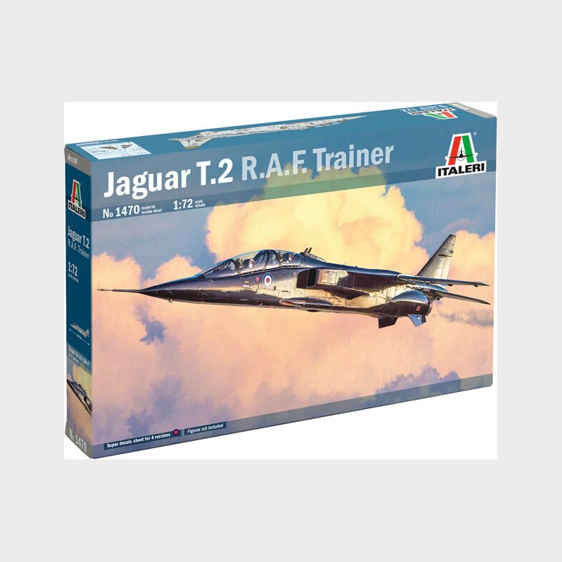 Italeri - 1:72 Sepecat Jaguar T.2 Modelfly Byggest - 1470s