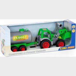 Traktor Med Frontlsser Og Tankvogn - Til Brn - Polesie - 57 Cm