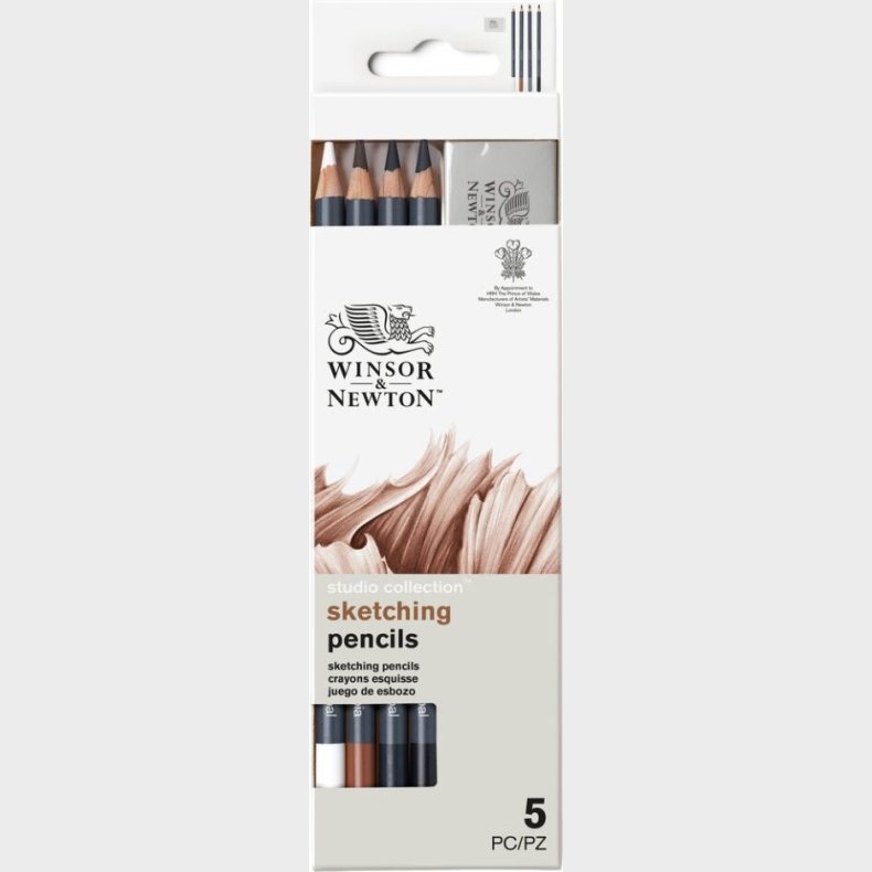 Winsor &amp; Newton - Studio Collection Sketching Pencils St - 5 Dele