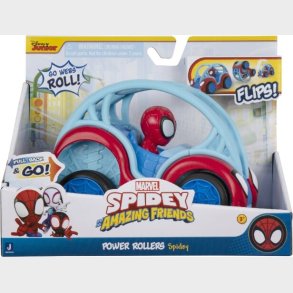 Marvel Spidey Legetj - Power Rollers Kretj - Pull Back - 15 Cm