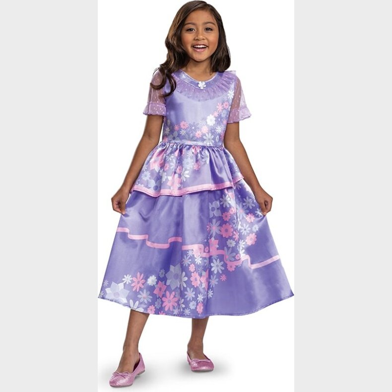 Encanto - Isabela Kjole Kostume Udkldning - Disney - 128 Cm