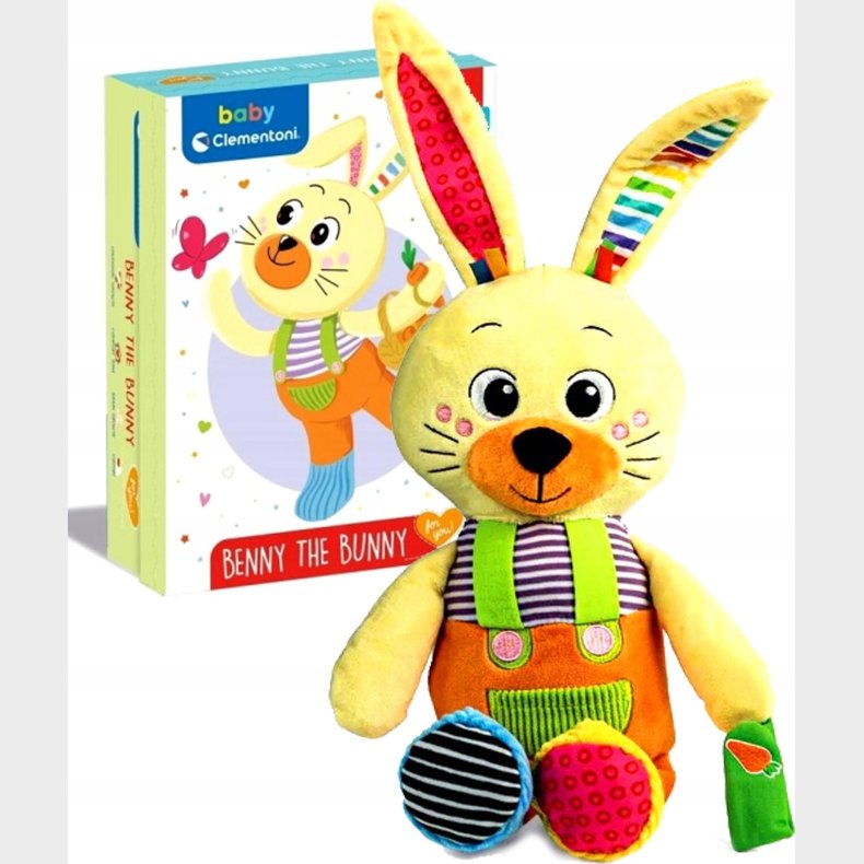 Baby Clementoni - Kanin Bamse - Benny The Bunny - Plys Kanin