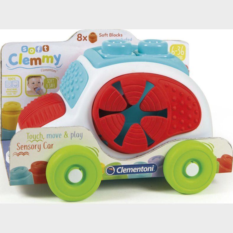Soft Clemmy - Sensory Car - Sanselegetj - Clementoni