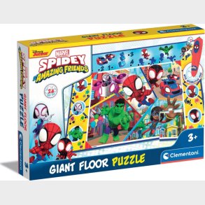 Marvel - Puslespil Til Gulv - Spidey - Clementoni - 24 Brikker